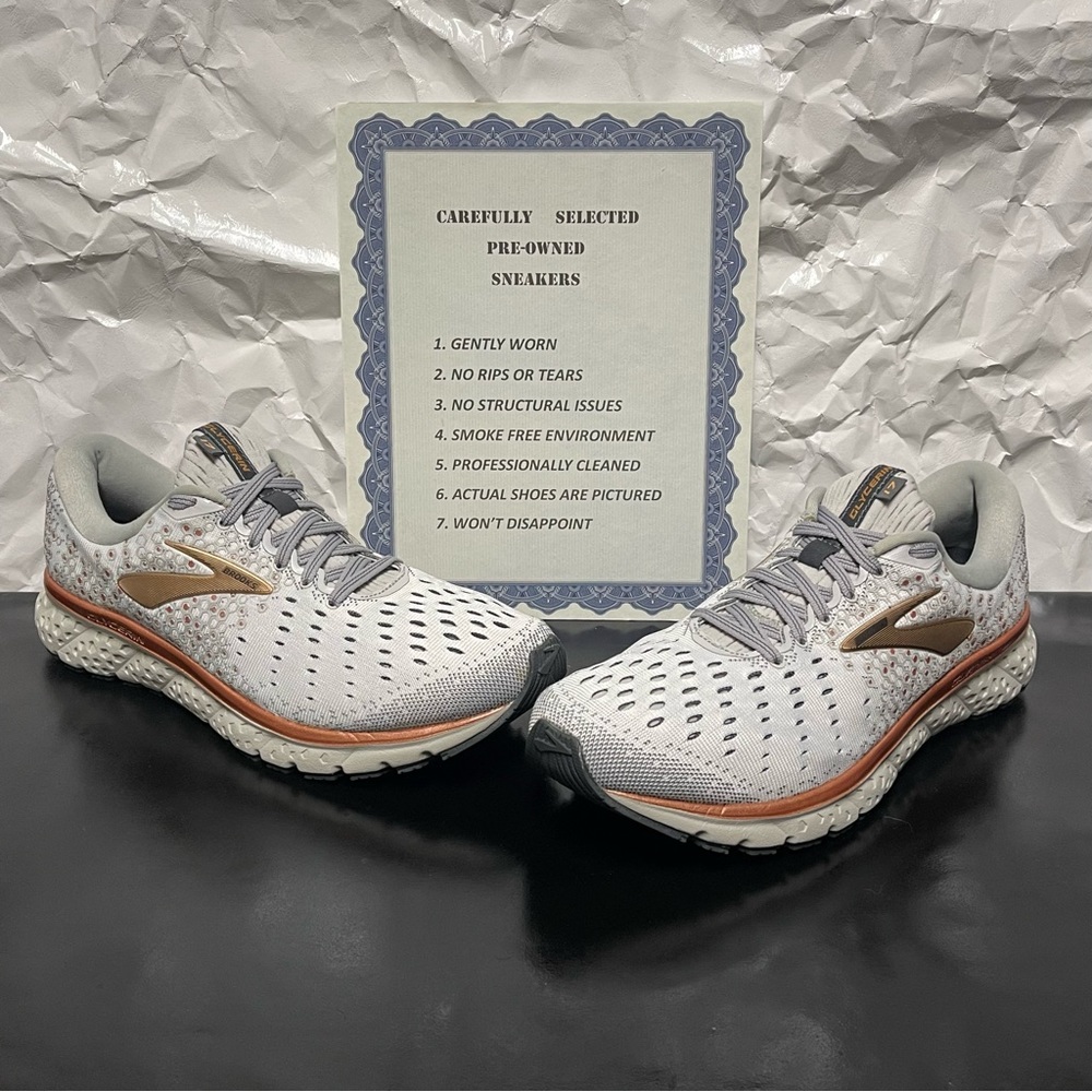 Brooks Glycerin 17 11202831B185 Women’s White Running Shoes Size 10.5B